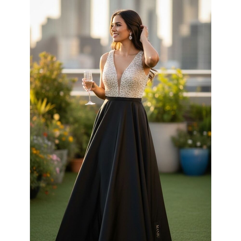 Satin formal gown